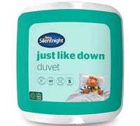 Silentnight Just Like Down 13.5 Tog Single Duvet - Luxury Hotel Winter Warm Thick Heavyweight Duvet Quilt with Soft Silky Down Like Fibres - Machine Washable and Hypoallergenic - Single