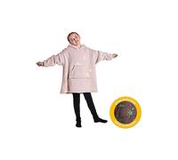 Silentnight Kids Snugsie Oversized Glow in the Dark Fleece Hoodie Blush