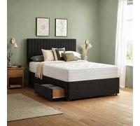 Silentnight Knightly Luxury 2000 Pocket Double 2 Drawer Divan Bed - Charcoal