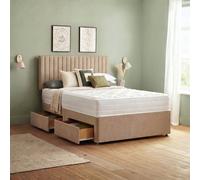 Silentnight Knightly Luxury 2000 Pocket Double 4 Drawer Divan Bed - Sand