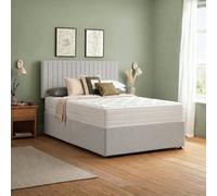 Silentnight Knightly Luxury 2000 Pocket Kingsize Divan Bed - Light Grey