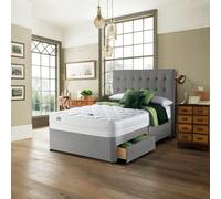 Silentnight Knightly Memory Kingsize 2 Drawer Divan Set-Grey
