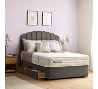 Silentnight Lift Breathe Mattress and Divan CHARCOAL VELOUR DOUBLE