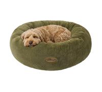 Silentnight Luxury Calming Donut Pet Bed - Faux Fur Comfort Reduce Anxiety - Nest Calm Design - Cushioned Sides for Head Support - Dog Cat Sleep Bed