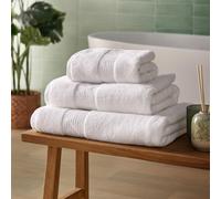 Silentnight Luxury Cotton Bath Sheet - Luxuriously Soft & Super Absorbent Deep Pile Towel - 100% Cotton BCI - Textured Waffle Border Bath Sheet - 160