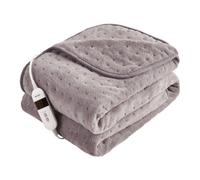 Silentnight Heated Fleece Throw Blanket 9 Heat Settings 120 X 160cm Grey