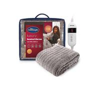 Silentnight Luxury Heated Fleece Throw Grey