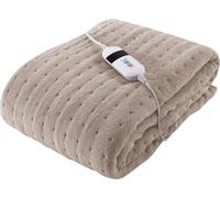 Silentnight Luxury Heated Throw - Natural Grey, Grey