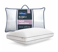 Silentnight Luxury Hotel Collection Box Support Pillow - Hotel Quality Back and Side Sleeper Pillow with Box Wall Design for Extra Head, Neck and