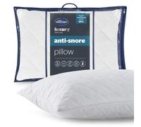 Silentnight Luxury Quilted Anti Snore Pillow, Contoured Foam Positions the Head to Reduce Snoring Volume with Luxurious Soft Touch Cover, Hypoallerge