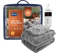 Silentnight Luxury Super Cosy Heated Throw - Grey