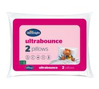 Silentnight Luxury Ultrabounce Pillows 2 Pack - Pack of 2 Soft Medium Support Hotel Quality Bed Pillows Pack of 2 for Side, Stomach and Back Sleeper - Hypoallergenic Machine Washable, White