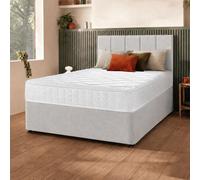 Silentnight Marlow 1000 Mirapocket Double Divan Bed - Light Grey