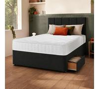 Silentnight Marlow 1000 Mirapocket Kingsize 2 Drawer Divan Bed - Charcoal