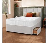 Silentnight Marlow 1000 Mirapocket Kingsize 2 Drawer Divan Bed - Light Grey