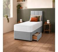 Silentnight Marlow 1000 Mirapocket Single 2 Drawer Divan Bed - Light Grey