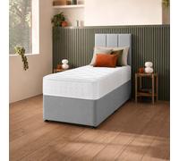 Silentnight Marlow 1000 Mirapocket Single Divan Bed - Light Grey