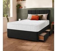 Silentnight Marlow 1000 Mirapocket Small Double 4 Drawer Divan Bed - Charcoal