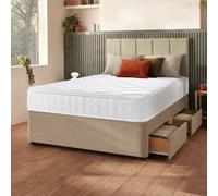 Silentnight Marlow 1000 Mirapocket Superking 4 Drawer Divan Bed - Sandstone