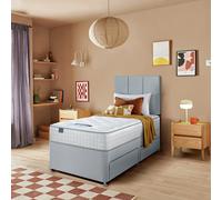 Silentnight Marlow 1000 Pocket Memory Single 2 Drawer Divan Bed - Light Grey