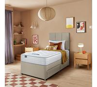 Silentnight Marlow 1000 Pocket Memory Single 2 Drawer Divan Bed - Sandstone