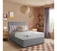 Silentnight Marlow 1000 Pocket Memory Superking Divan Bed - Light Grey