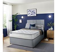 Silentnight Marlow Ultragel 1000 Mirapocket Kingsize Divan Bed - Light Grey