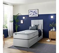 Silentnight Marlow Ultragel 1000 Mirapocket Single 2 Drawer Divan Bed- LightGrey