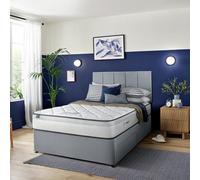 Silentnight Marlow Ultragel 1000 Pkt Small Double 2 Drawer Divan Bed -Light Grey