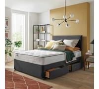 Silentnight Memory Kingsize 4 Drawer Divan Bed - Charcoal