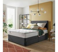 Silentnight Memory Kingsize DivanBed With Mattress -Charcoal