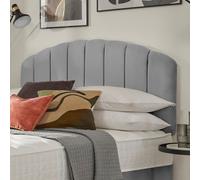 Silentnight Merlin Fabric Double Headboard - Light Grey