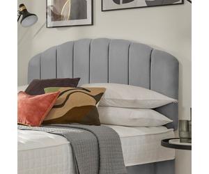 Silentnight Merlin Fabric Single Headboard - Light Grey