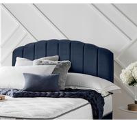 Silentnight Merlin Velvet Double Headboard - Blue