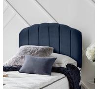 Silentnight Merlin Velvet Single Headboard - Blue