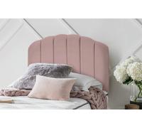 Silentnight Merlin Velvet Single Headboard-Dusky Pink