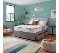 Silentnight Middleton Double Memory 4 Drawer Divan Bed- Grey