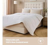 Silentnight Natural Wool Lightweight Duvet In 3 Sizes - 10.5 Tog, Breathable & Temperature-Regulating