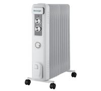 Silentnight Oil Filled Radiator 11 Fin - Portable Electric Radiator Heater for Home and Office with Adjustable Thermostat, 3 Heat Settings, Safety Cut Off - Lightweight and Compact