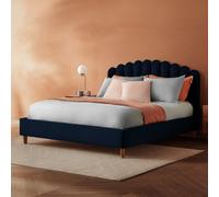 Silentnight Oriana Double Velvet Bed Frame - Blue