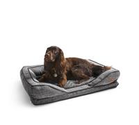 Silentnight Orthopaedic Dog Bed - Cosy Comfortable Pet Bed with Ergonomic Foam Body & Head Support - Super Soft & Sturdy Woven Removable Was