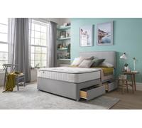 Silentnight Pavia Kingsize Comfort 2 Drawer Divan Bed - Grey