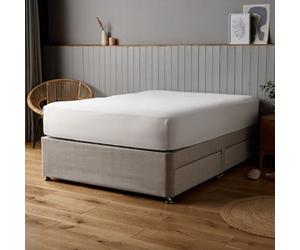 Silentnight Plain White Double Fitted Sheet