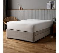 Silentnight Plain White King Fitted Sheet