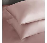 Silentnight Pure Cotton Pillowcase pair- Luxurious Cool Soft Touch 180 Thread Count - Naturally Breathable 100% Cotton Bed Pillow Cover Set - Machine Washable - Blush Pink, Pack of 2