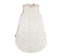 Silentnight Safe Nights Baby Sleeping Bag 2.5 Tog - Swaddle Wearable Blanket Sleeveless for 0-6 Months Breathable Soft Touch Cotton Jersey - 0-6 Months - Pink Stars