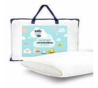 Silentnight Safe Nights Breathable Cot Bed Pillow - Toddler Baby Pillow with Mesh Sides for Comfortable and Fresh Sleeping - Anti Allergy and Machine Washable White