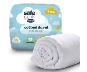 Silentnight Safe Nights Cot Bed Duvet 4 Tog - Anti Allergy Lightweight Soft Snug Nursery Quilt for Children, Kids, Toddlers - Hypoallergenic and Machine Washable - 150x120cm