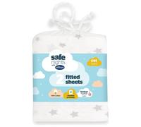 Silentnight Safe Nights Nursery Grey Fitted Sheets - Cot bed