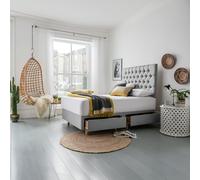 Silentnight Sassaria Small Double 4 Drawer Divan Set - Grey